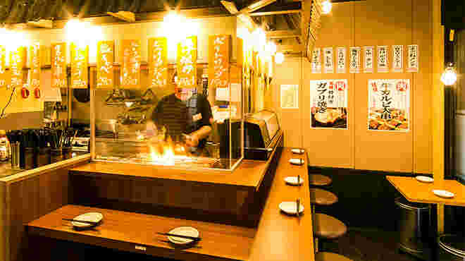 居酒屋の店内の様子