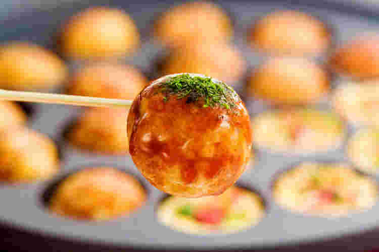 完成したたこ焼き