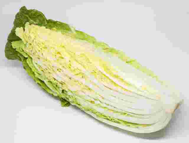 4分の1にカットされた白菜
