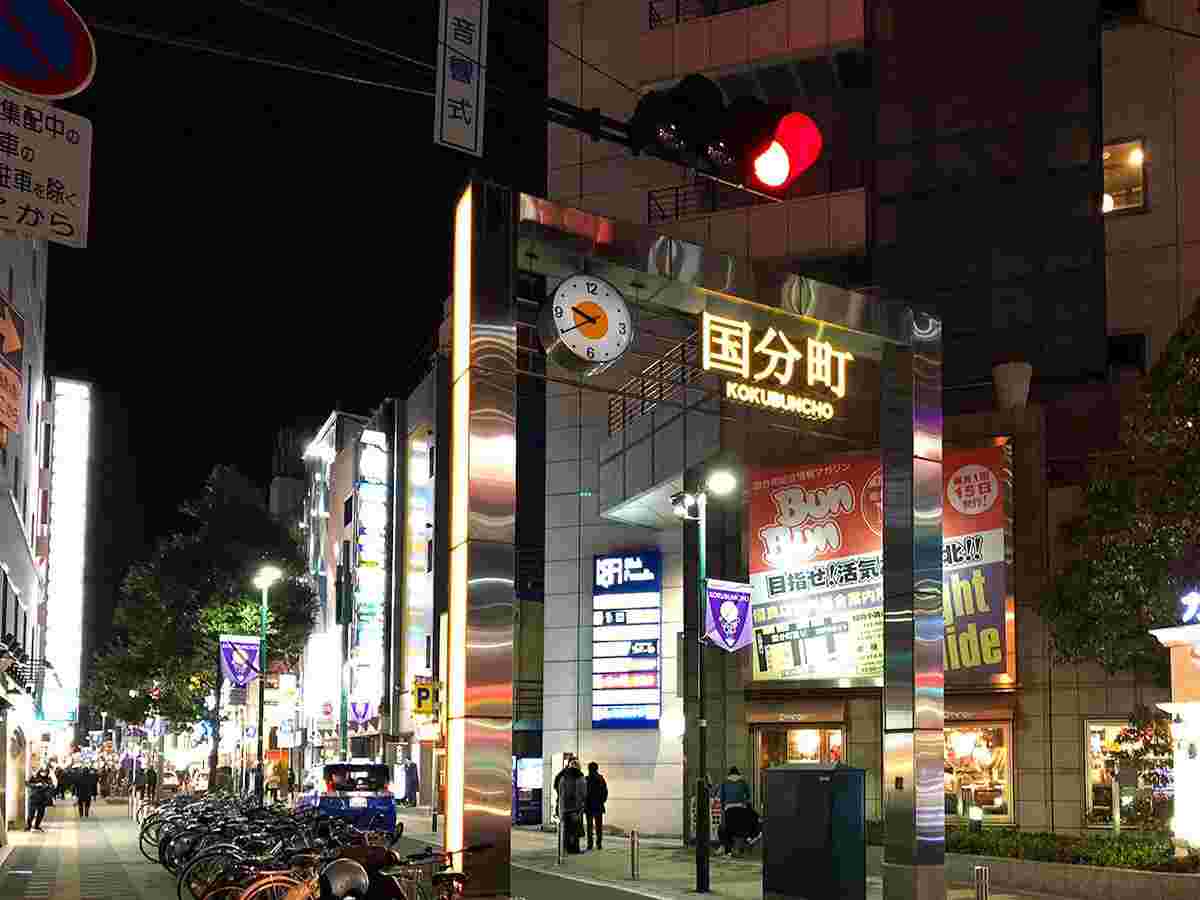 国分町の風景