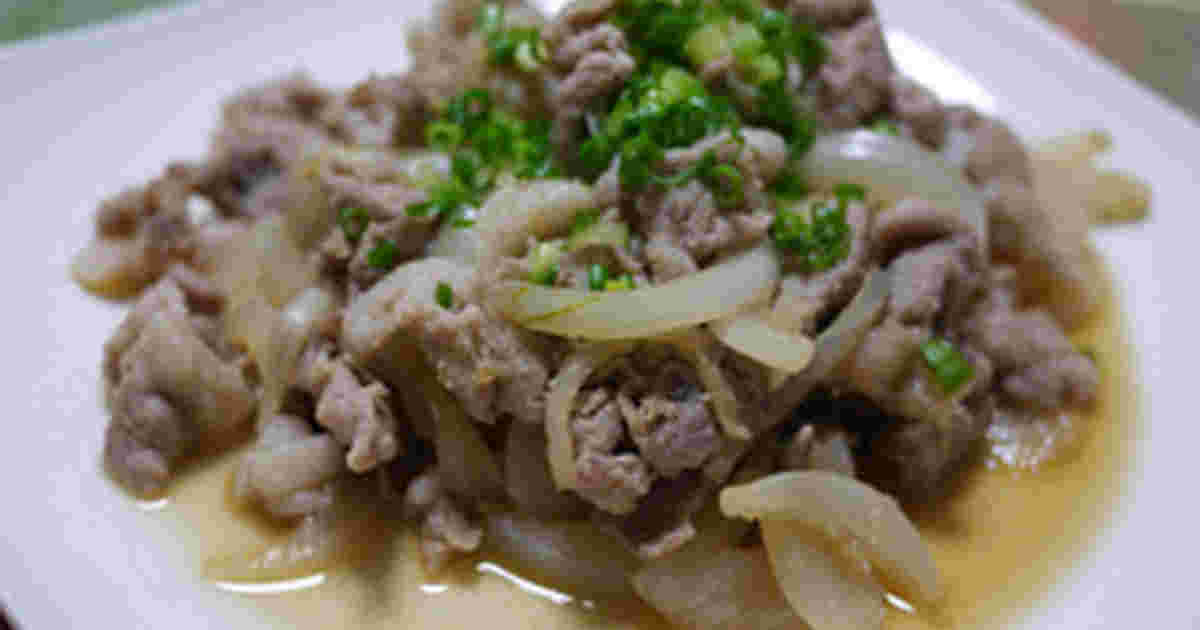 中華風の生姜焼き