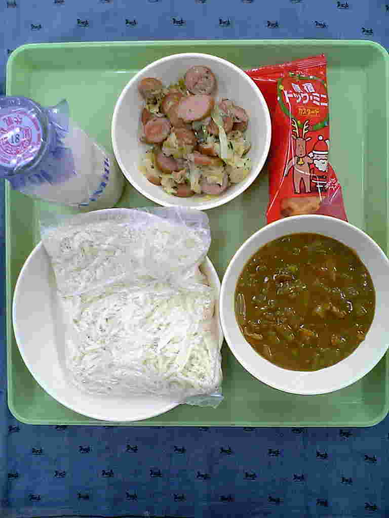 実際に提供されているソフト麺を使った献立
