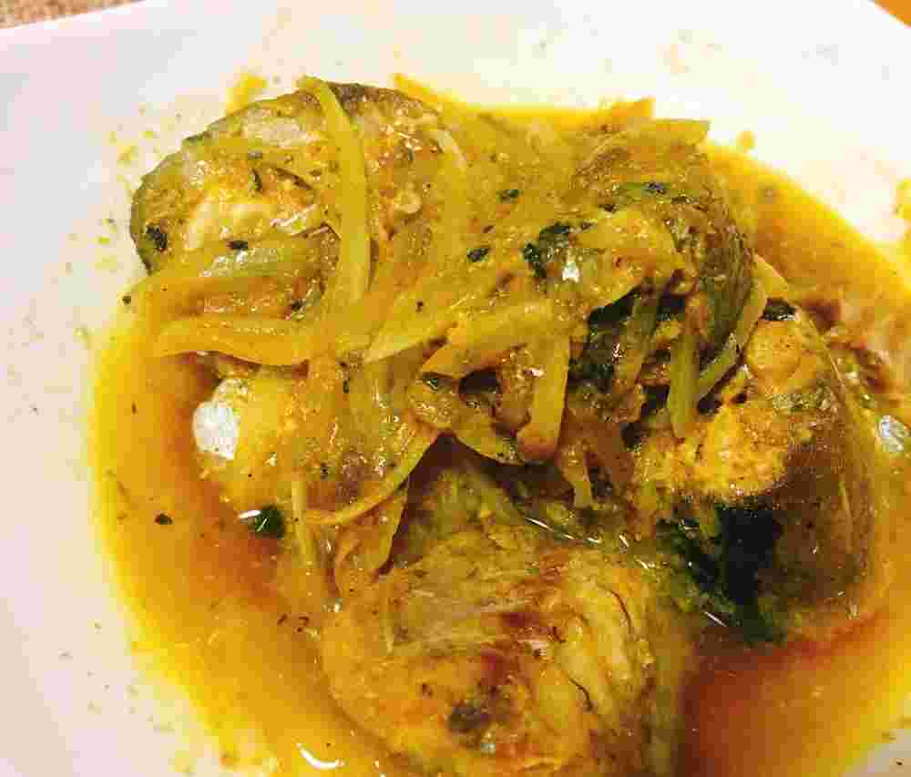 サバの水煮缶カレー和え