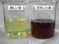 新品と劣化した油