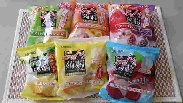 いろんな種類のこんにゃくゼリー
