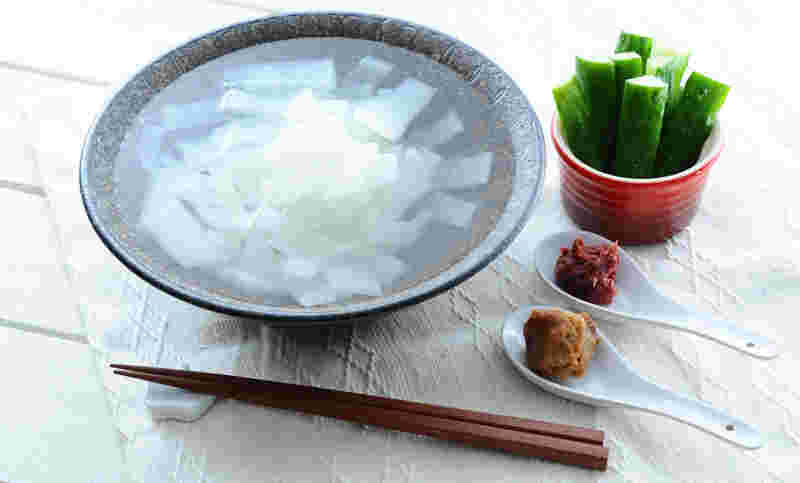 大根の煮物ときゅうりスティック