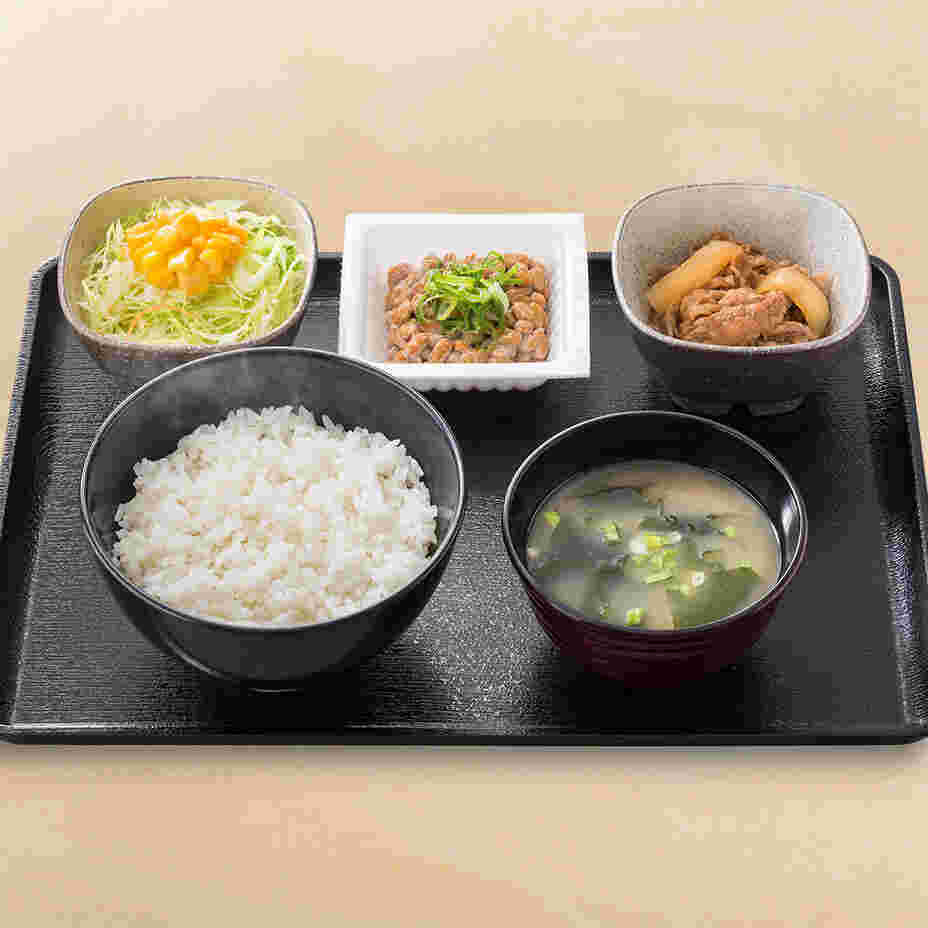 納豆牛小鉢定食