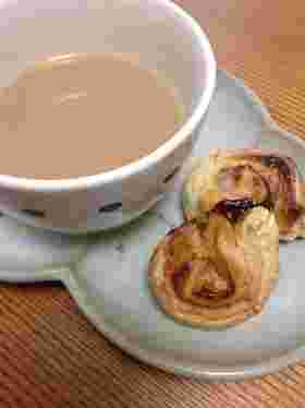 レンジを使ったほうじ茶ラテ