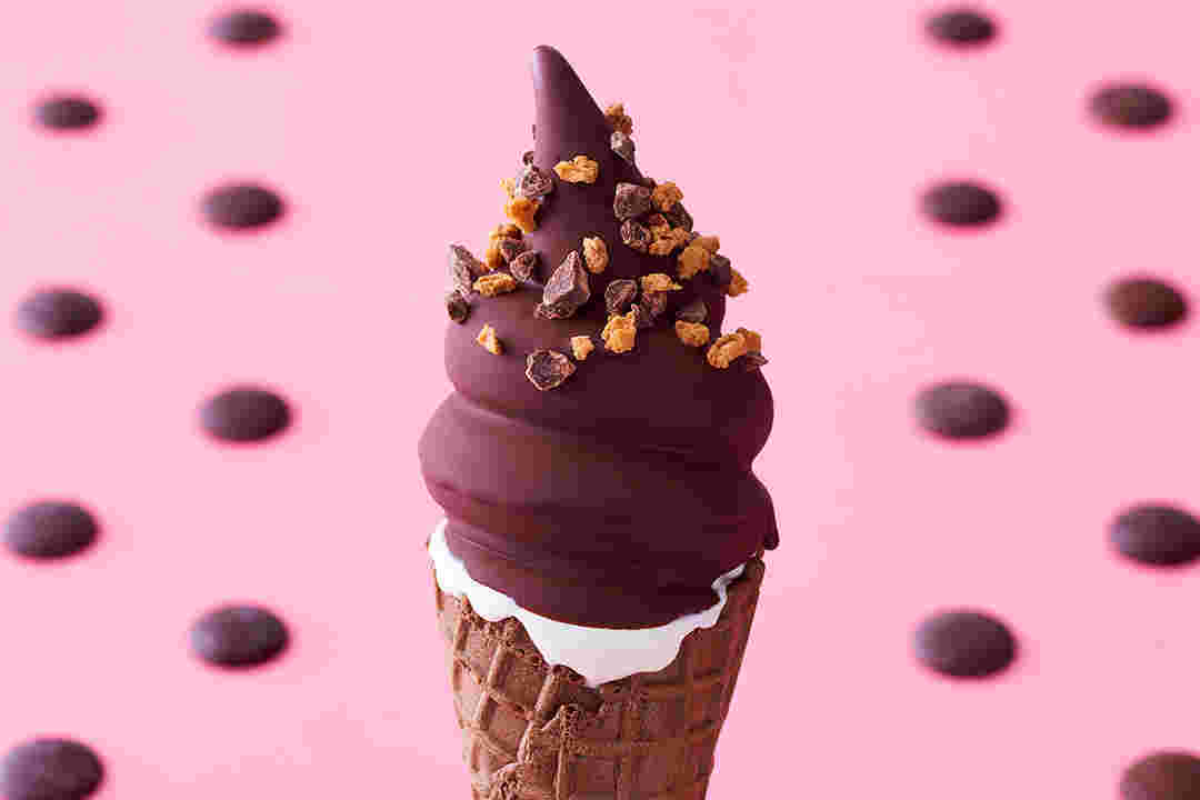 チョコ味のソフトクリーム