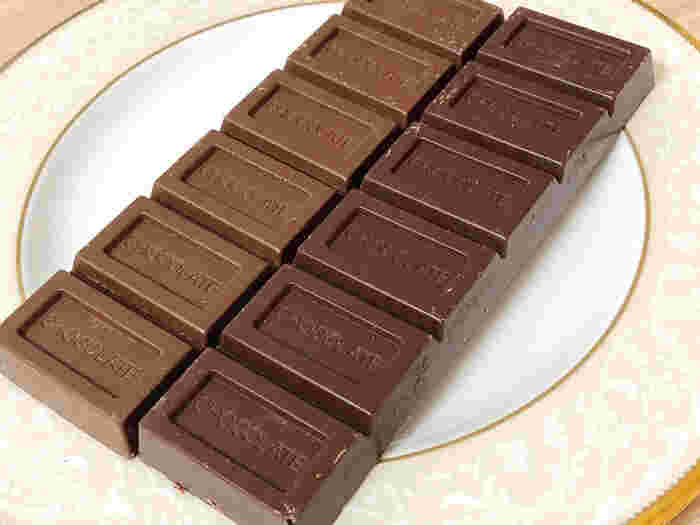 ミルクチョコレートとブラックチョコレート