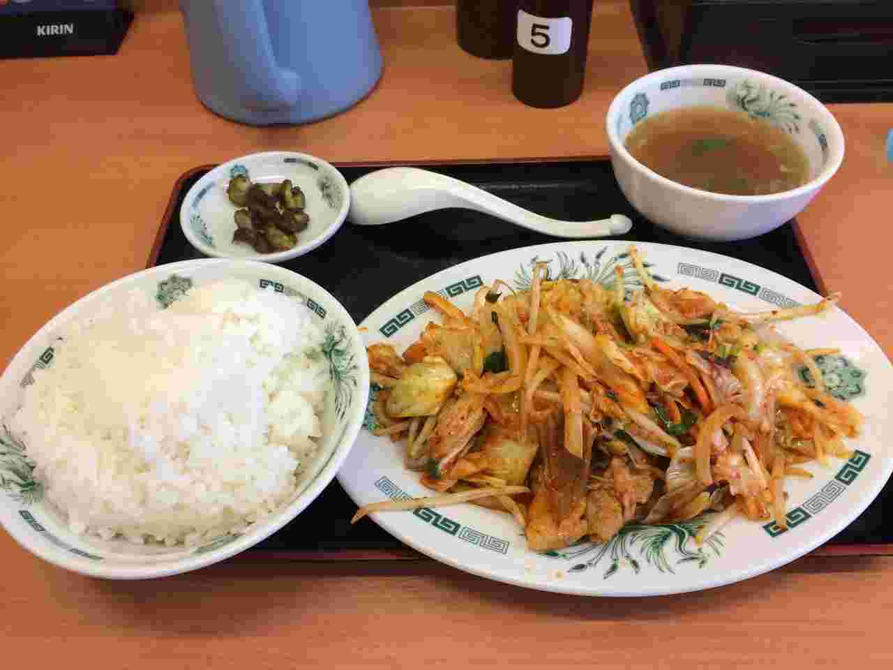 バクダン炒め定食