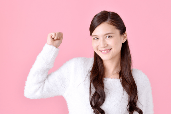 代謝が良くなり、元気はつらつな女性