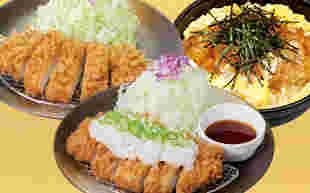 松乃家の3種類の揚げ物メニュー