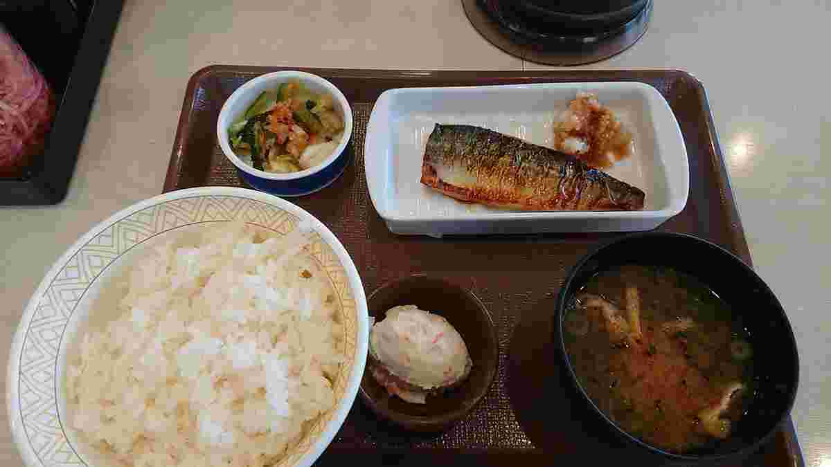 おしんこさば朝食