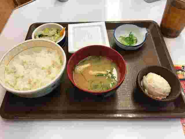 おしんこ納豆朝食