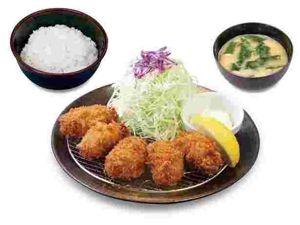 松乃家のカキフライ定食