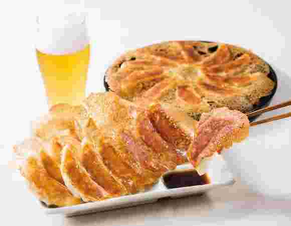 ビールと餃子
