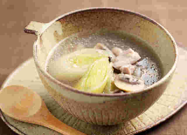リーキと鶏肉のスープ