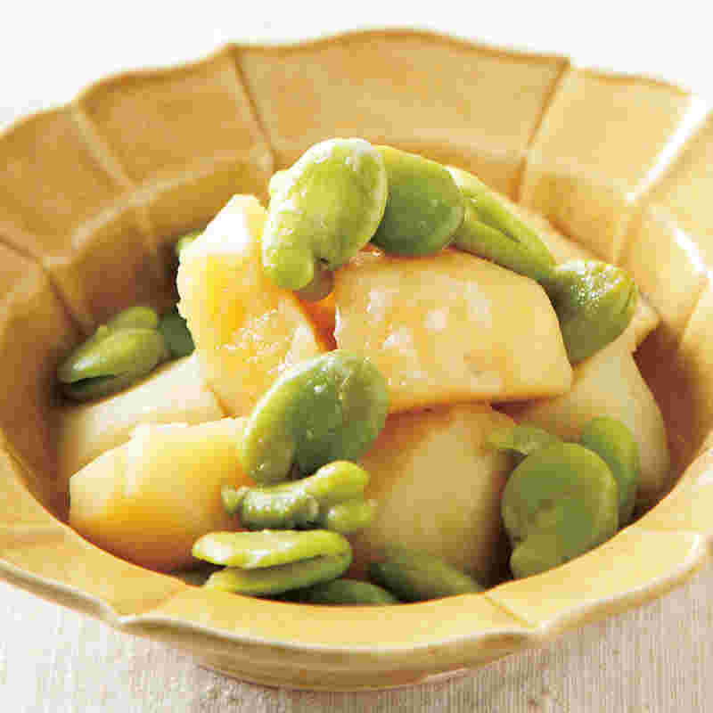 そら豆とじゃがいものチーズ和え画像