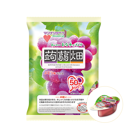 ぶどう味の蒟蒻畑