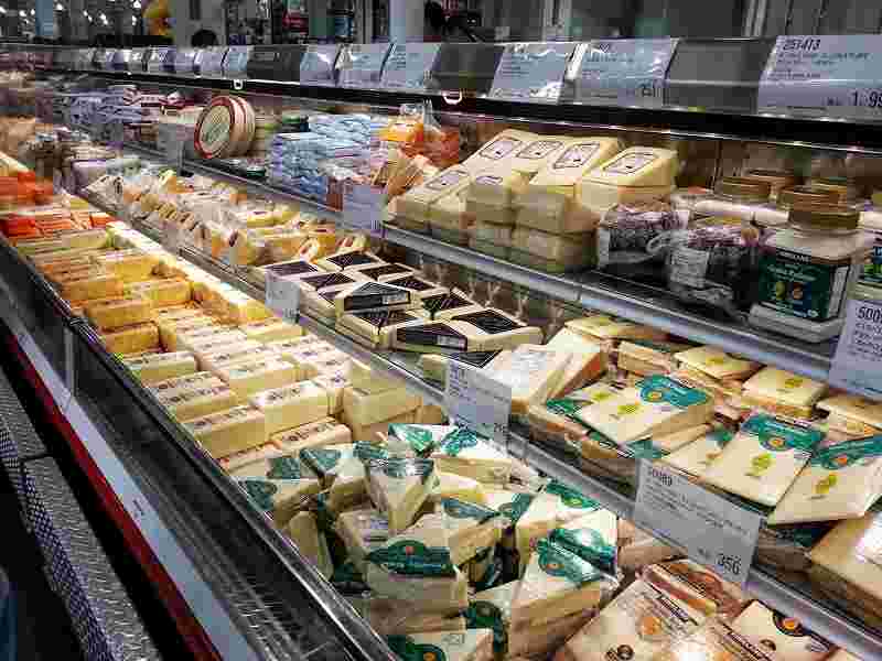 コストコのチーズ売り場
