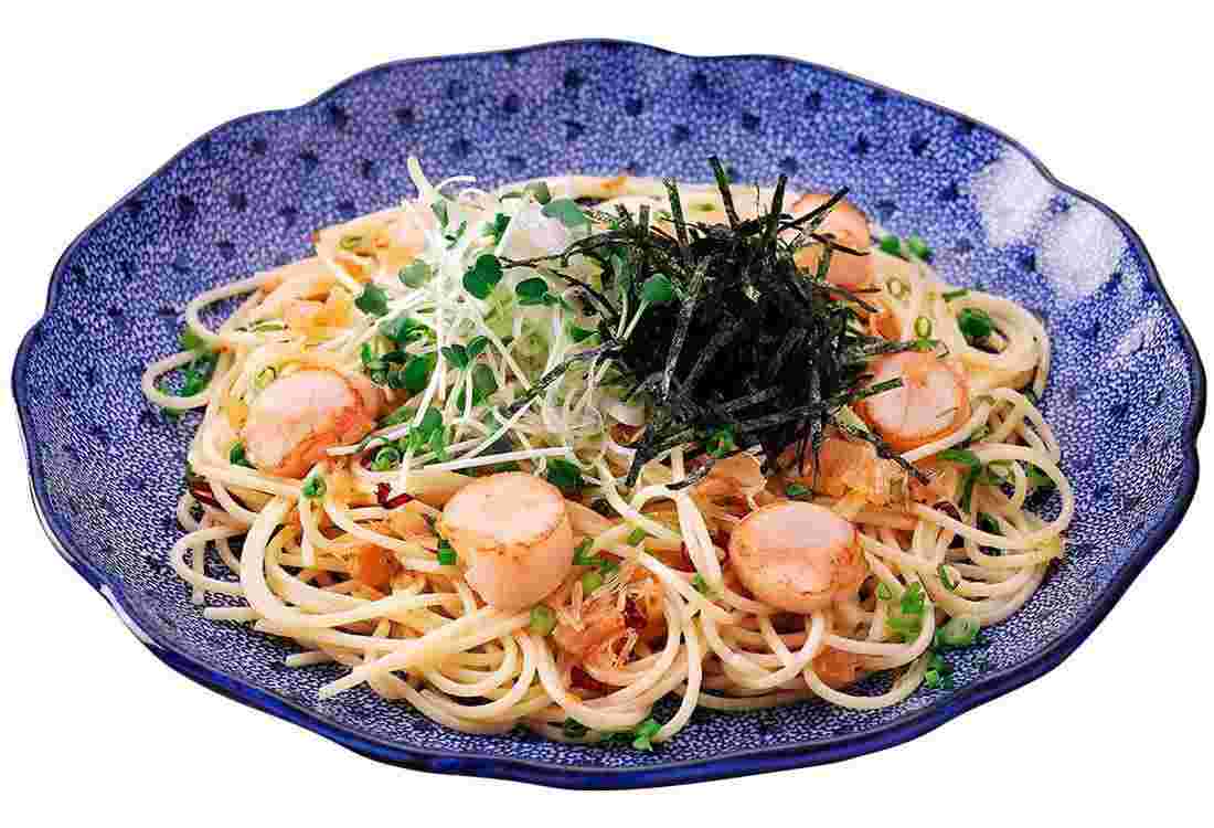 洋麺屋五右衛門の帆立づくしのペペロンチーノ