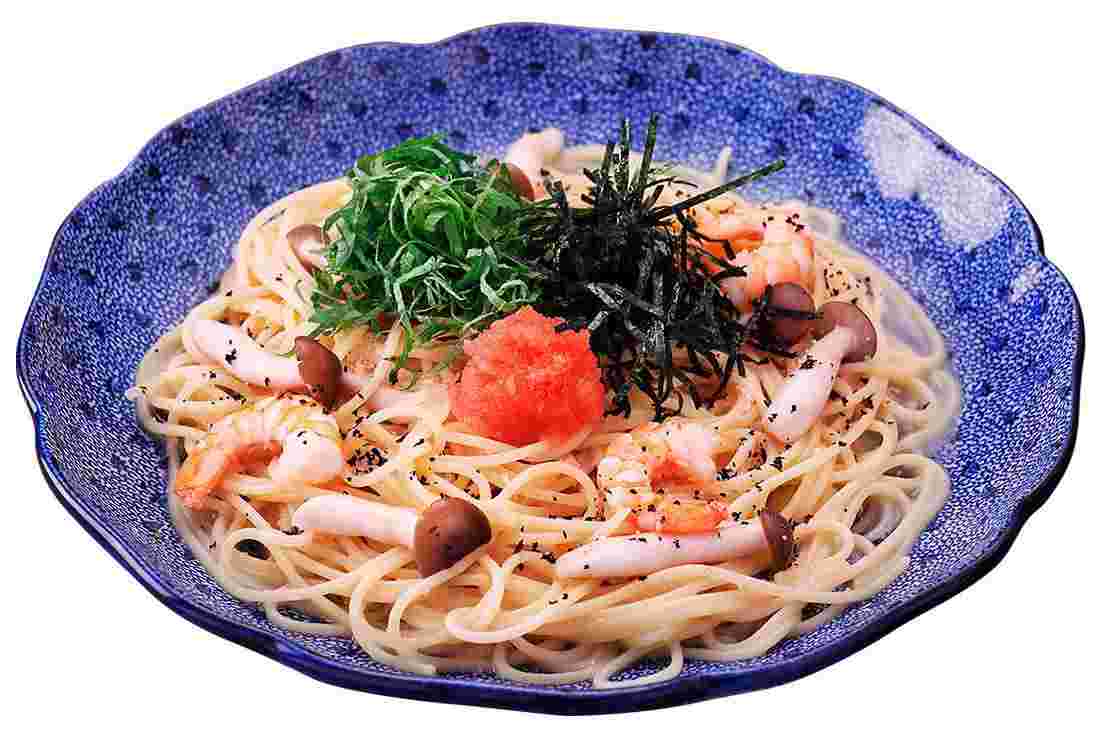 洋麺屋五右衛門の明太子と海老としめじの青じそ風味