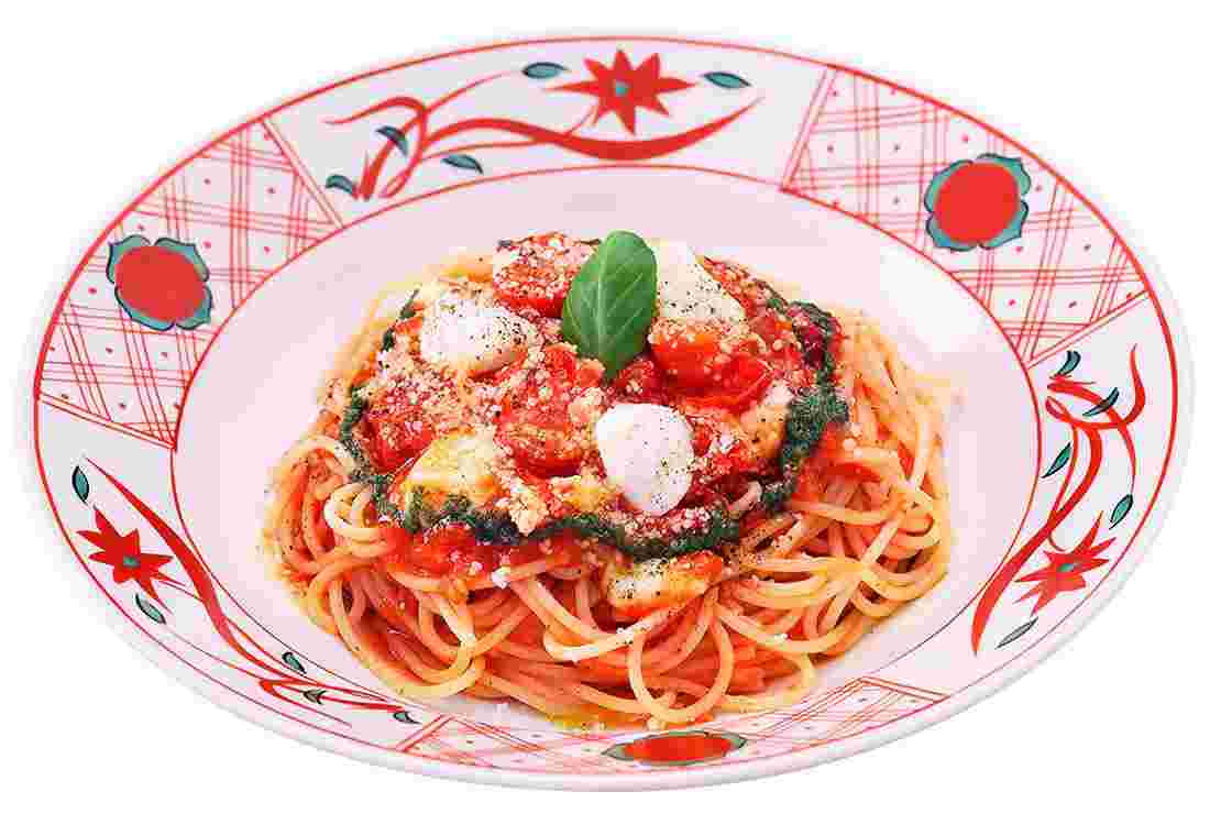 洋麺屋五右衛門のＷモッツァレラチーズのトマトソースバジル風味