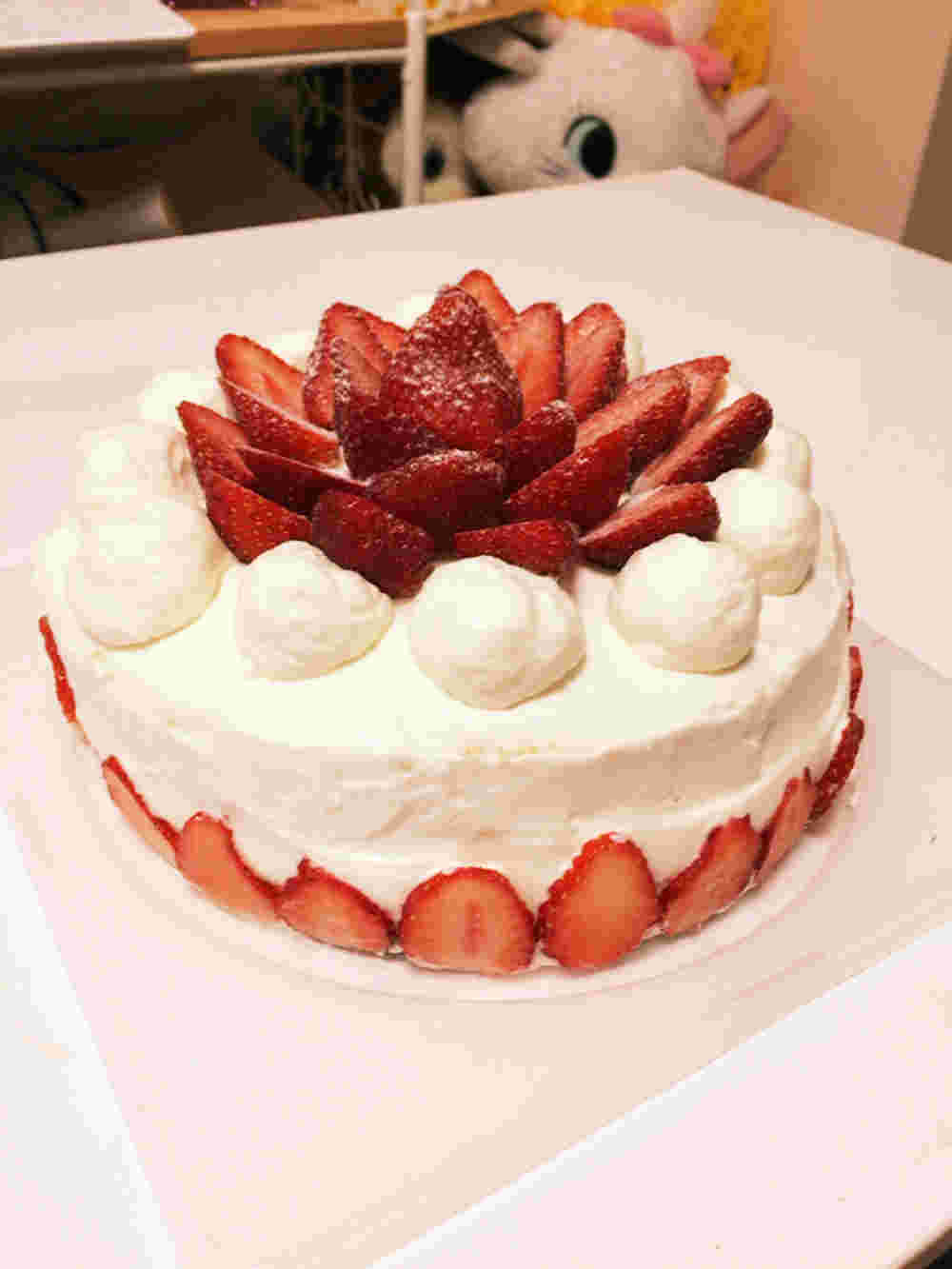 手作りショートケーキ