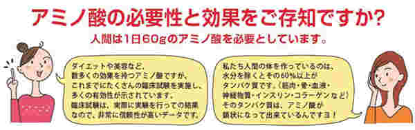 アミノ酸の効果