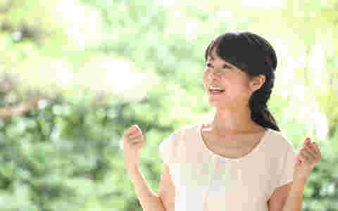 元気そうな女性