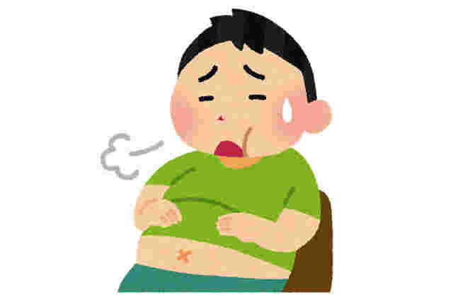 食後の膨満感