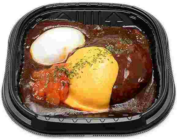 とろ～りチーズソースデミとトマトのロコモコ