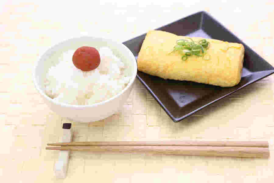 卵焼きと白ごはん