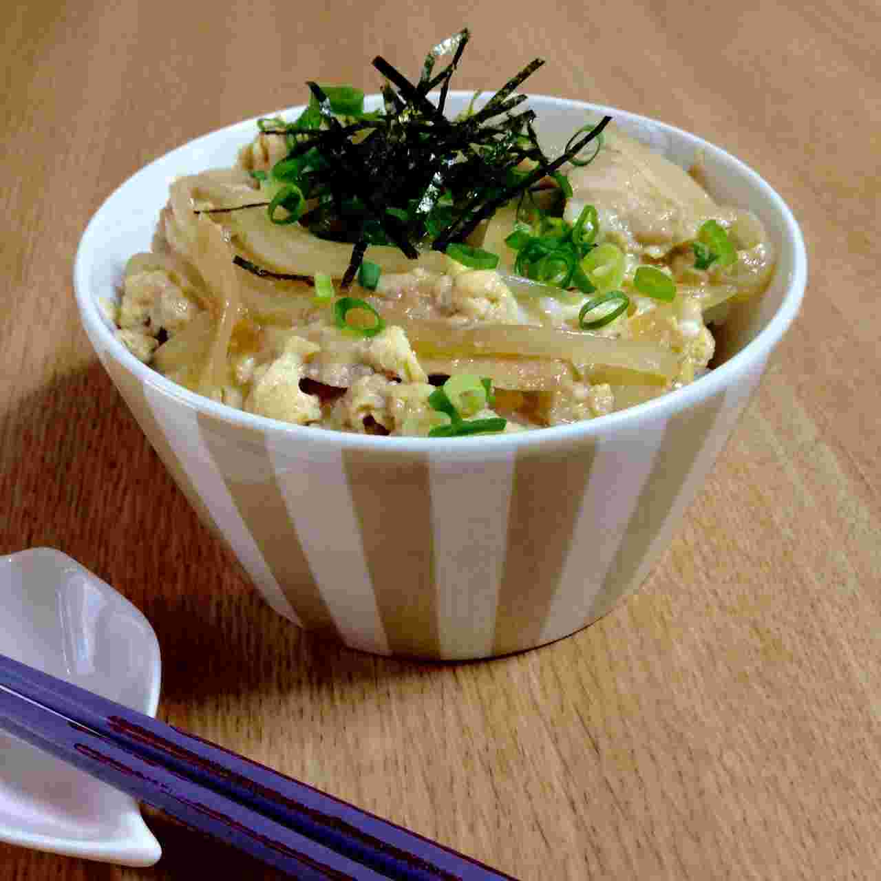 タンパク質抜群のささみ親子丼