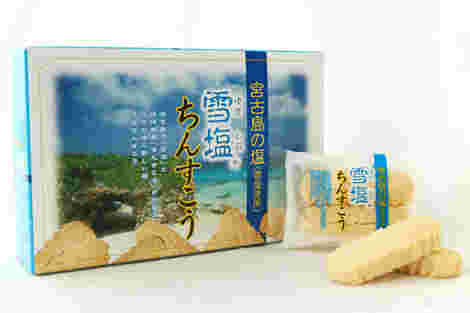 雪塩ちんすこうのパッケージ
