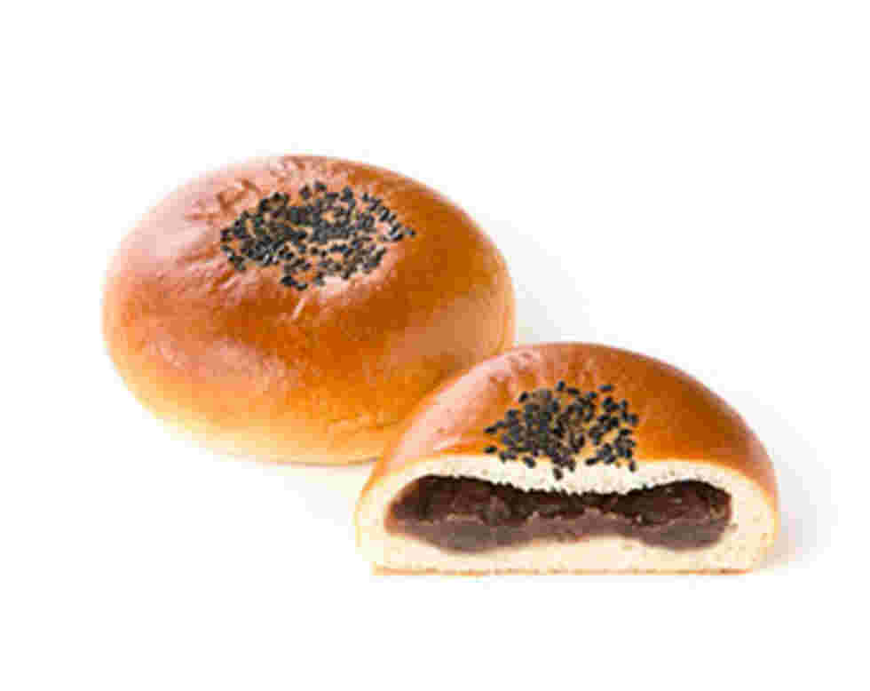 あんぱんと断面