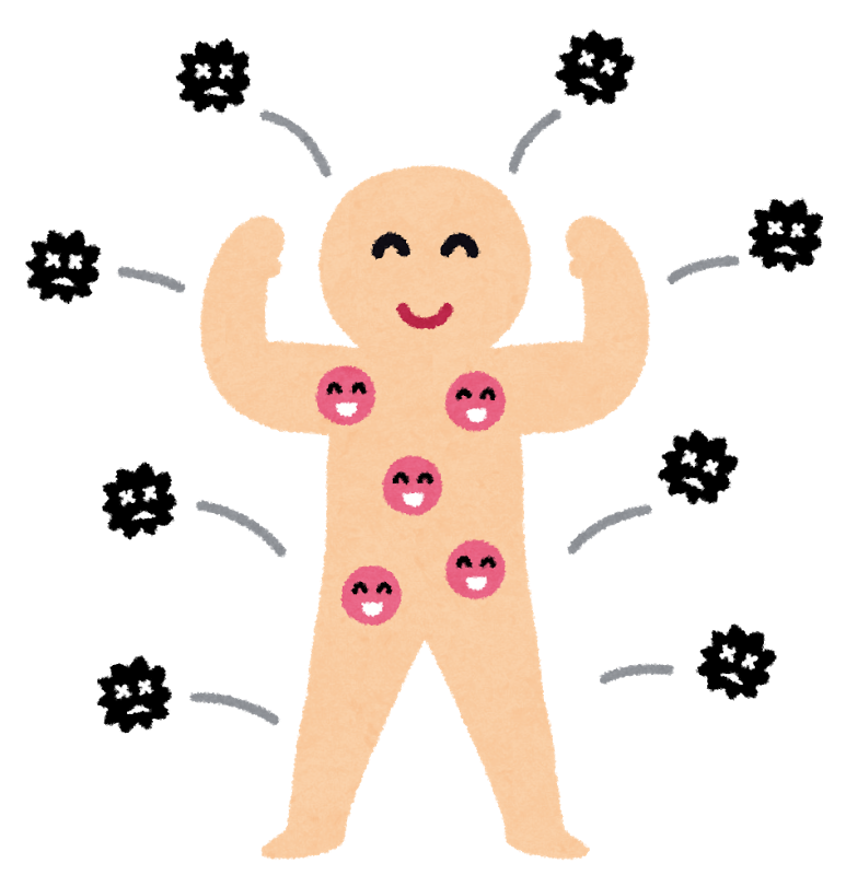 免疫力アップのイラスト