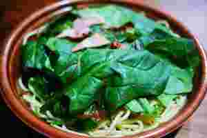 ほうれん草の和風パスタの画像