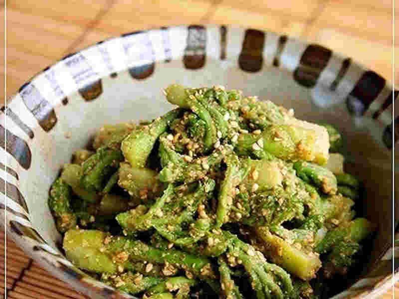 タラの芽の胡麻和え