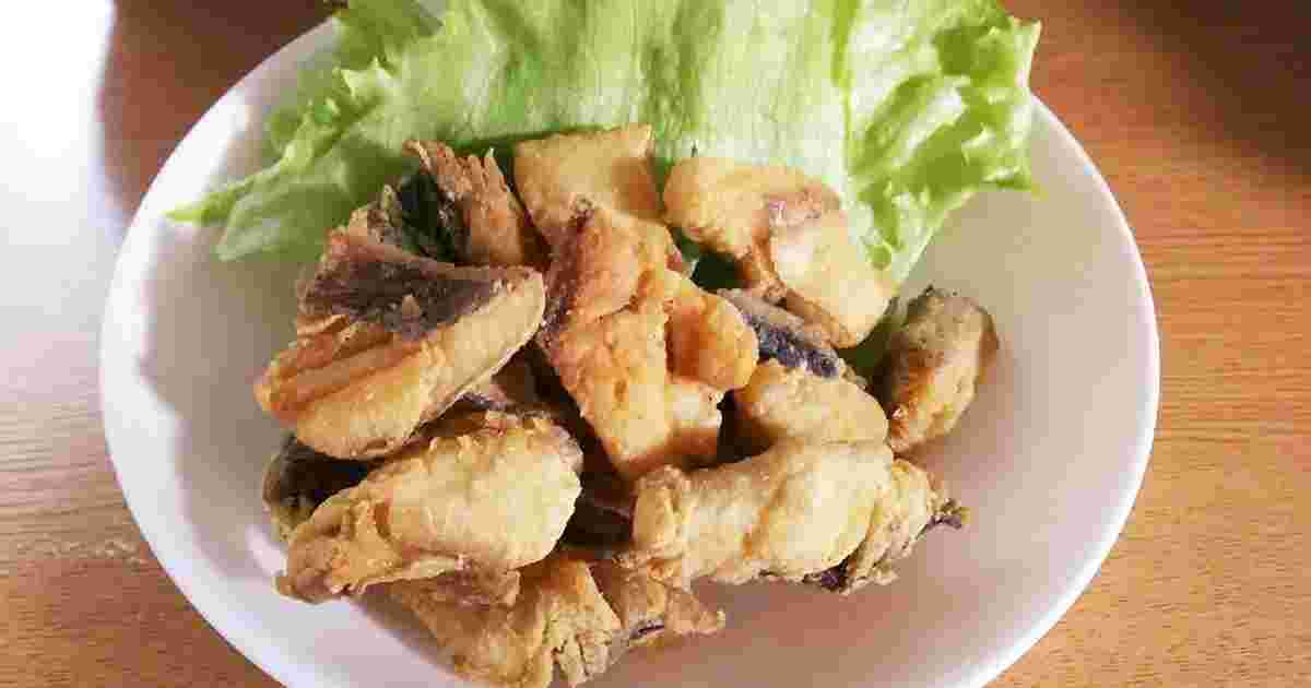 塩サバのコーンフラワー揚げ