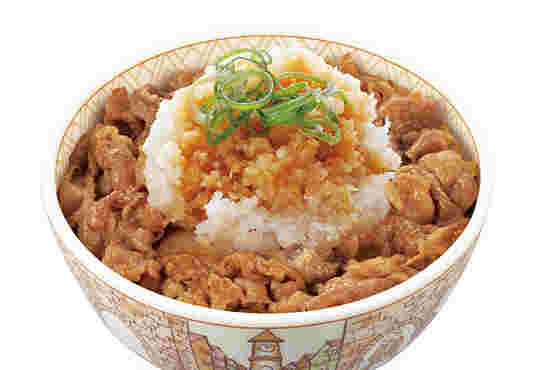 すき家のおろしポン素牛丼