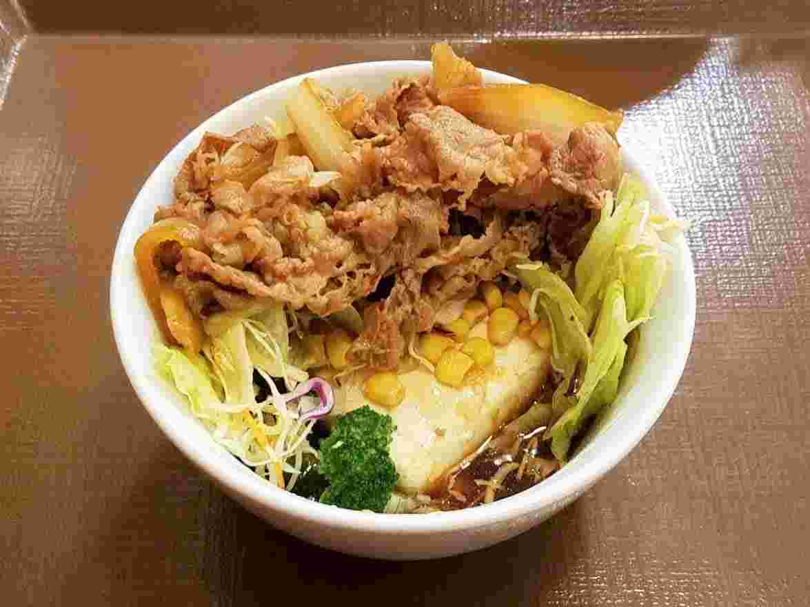 すき家の牛丼ライトミニ盛