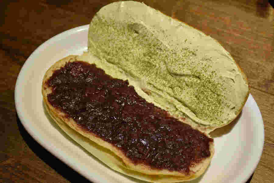 つぶあん宇治抹茶クリーム