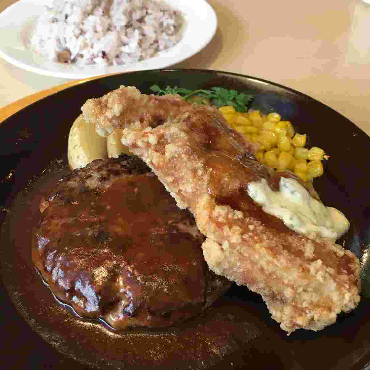 ハンバーグ＆チキン南蛮