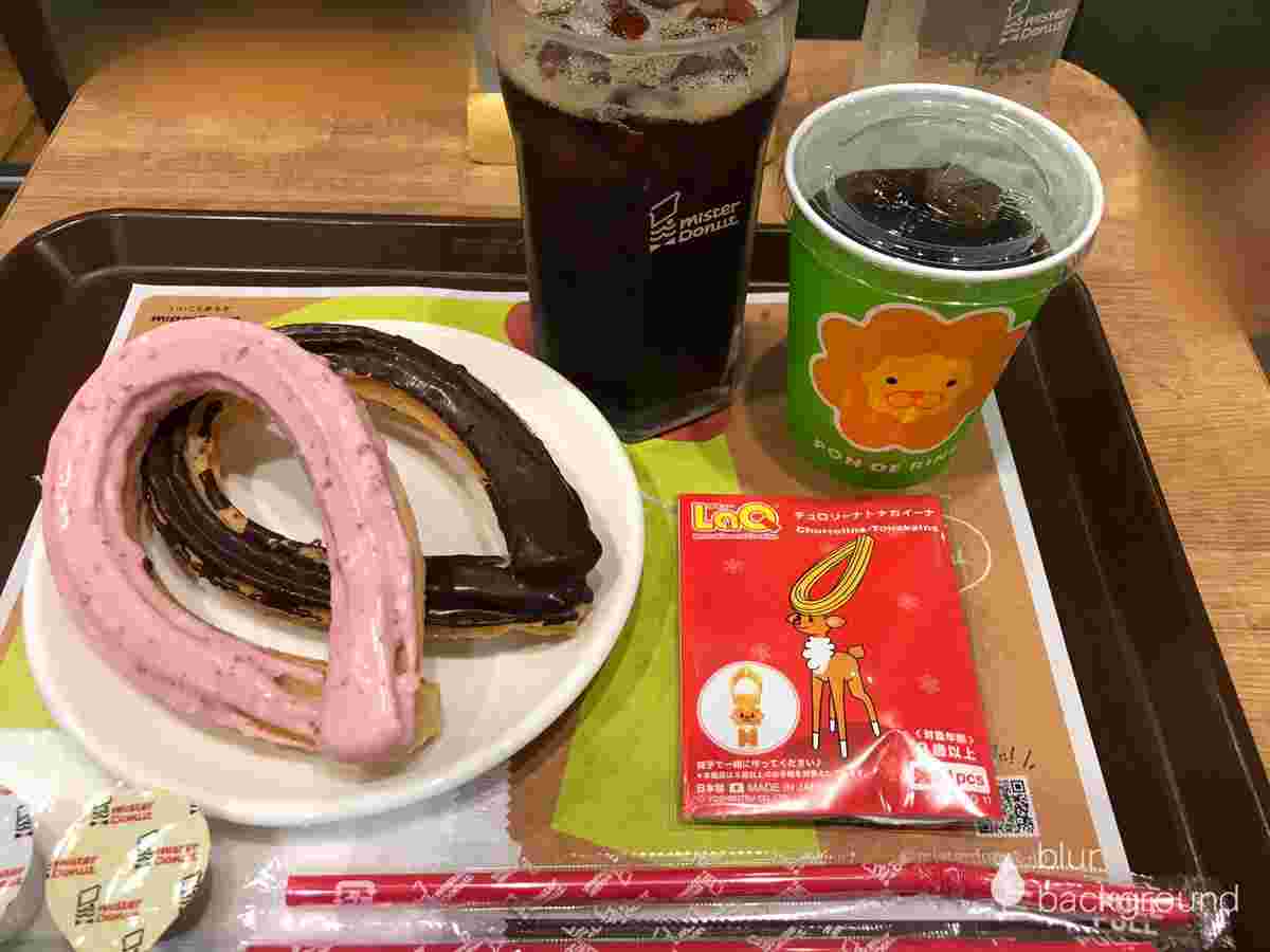 ダブルの味のチュロス