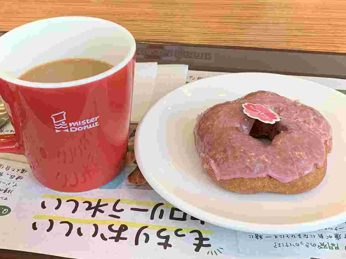桜の花ドーナツ桜フレーバー