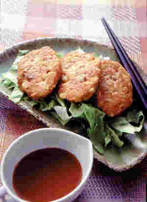 ツナ缶をプラスした豆腐ハンバーグ