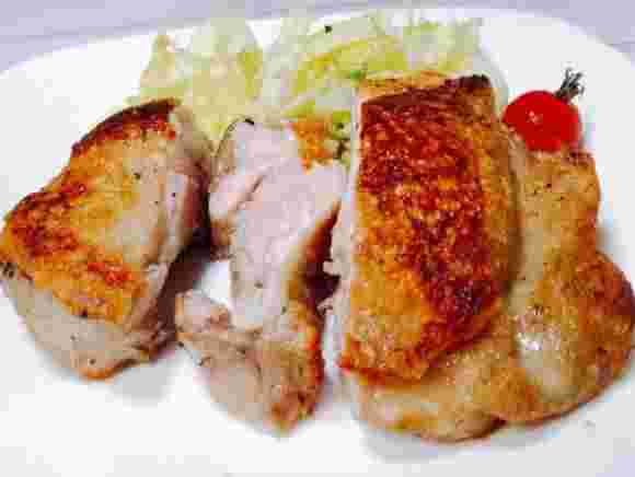ブラジル産の鶏肉を焼いた画像
