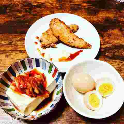 タンパク質中心の食卓